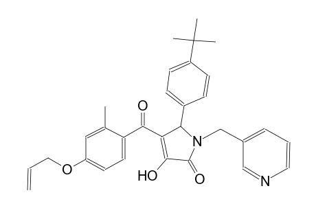 2H-pyrrol-2-one, 5-[4-(1,1-dimethylethyl)phenyl]-1,5-dihydro-3-hydroxy-4-[2-methyl-4-(2-propenyloxy)benzoyl]-1-(3-pyridinylmethyl)-