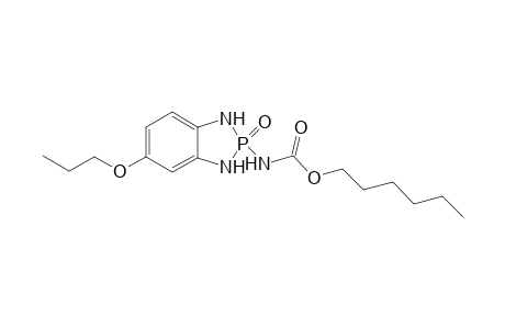 (2-Oxo-5-propoxy-2,3-dihydro-1H-2lambda*5*-benzo[1,3,2]diazaphosphol-2-yl)-carbamic acid hexyl ester