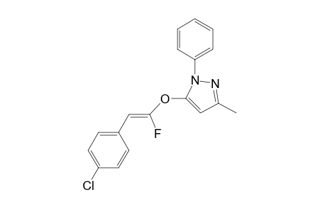 (Z)-5-((2-(4-chlorophenyl)-1-fluorovinyl)oxy)-3-methyl-1-phenyl-1H-pyrazole