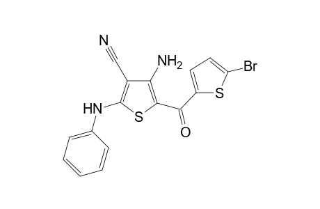 4-amino-2-anilino-5-(5-bromothiophene-2-carbonyl)thiophene-3-carbonitrile