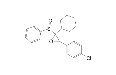 Oxirane, 3-(4-chlorophenyl)-2-cyclohexyl-2-(phenylsulfinyl)-