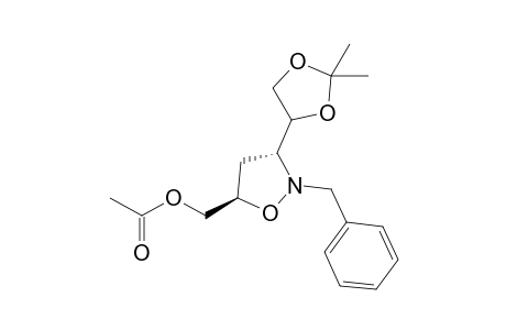 (3.alpha.,5.beta.)-3-(2',2'-Dimethyl-1',3'-dioxolan-4'-yl)2-(phenylmethyl)-5-(acetoxymethyl)-isoxazolidine