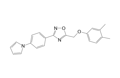5-[(3,4-dimethylphenoxy)methyl]-3-(4-pyrrol-1-ylphenyl)-1,2,4-oxadiazole