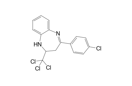 4-(4-Chlorophenyl)-2-(trichloromethyl)-2,3-dihydro-1H-1,5-benzodiazepine