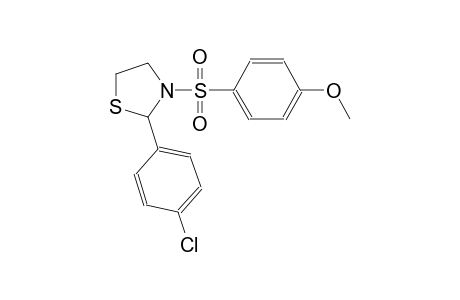 thiazolidine, 2-(4-chlorophenyl)-3-[(4-methoxyphenyl)sulfonyl]-