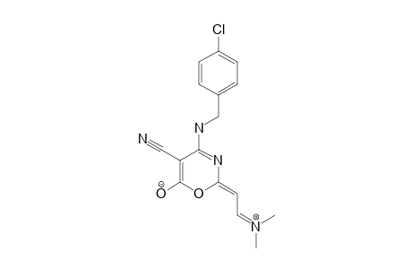 (E)-4-(PARA-CHLOROBENZYL)-AMINO-5-CYANO-2-(N,N-DIMETHYLIMMONIO)-ETHYLIDENE-6-OXIDO-1,3-OXAZINE
