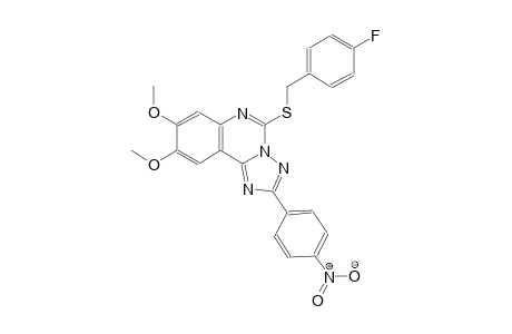 5-[(4-fluorobenzyl)sulfanyl]-8,9-dimethoxy-2-(4-nitrophenyl)[1,2,4]triazolo[1,5-c]quinazoline