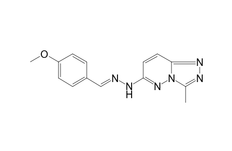 (3-methyl-[1,2,4]triazolo[4,3-b]pyridazin-6-yl)-[(E)-p-anisylideneamino]amine