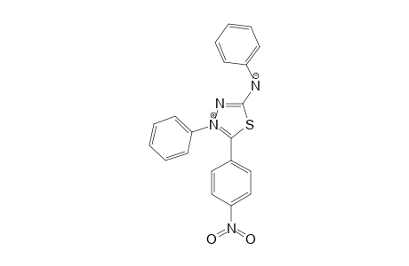 2-(4-NITROPHENYL)-3-PHENYL-5-PHENYLAMINO-1,3,4-THIADIAZOLE