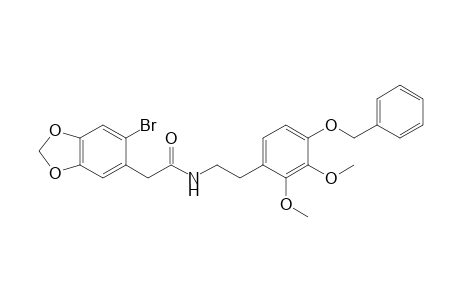 2-(2-Bromo-4,5-methylenedioxyphenyl)-N-(4-benzyloxy-2,3-dimethoxyphenethyl)acetamide
