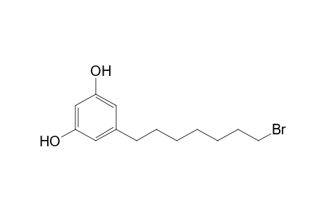 5-(7-bromanylheptyl)benzene-1,3-diol