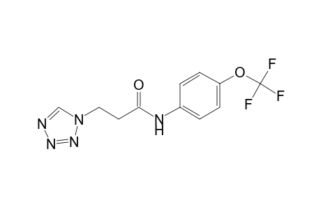 1H-1,2,3,4-Tetrazole-1-propanamide, N-[4-(trifluoromethoxy)phenyl]-
