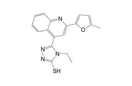 4-ethyl-5-[2-(5-methyl-2-furyl)-4-quinolinyl]-4H-1,2,4-triazole-3-thiol