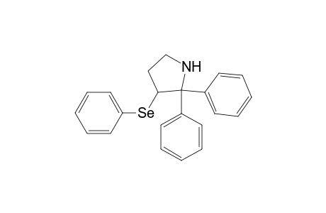 Pyrrolidine, 2,2-diphenyl-3-(phenylseleno)-