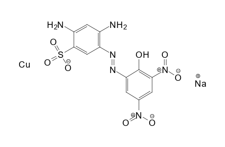 Picramic acid->1,3-phenylendiamin-4-sulfonacid/Cu complex