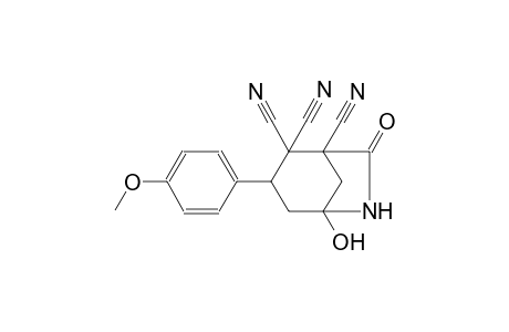 5-Hydroxy-3-(4-methoxyphenyl)-7-oxo-6-azabicyclo[3.2.1]octane-1,2,2-tricarbonitrile