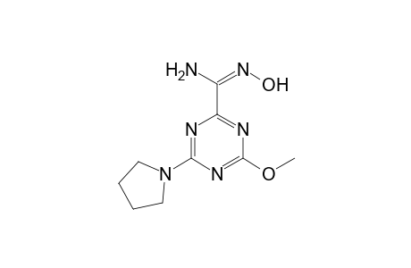 [1,3,5]Triazine-2-carboxamidine, N-hydroxy-4-methoxy-6-(pyrrolidin-1-yl)-