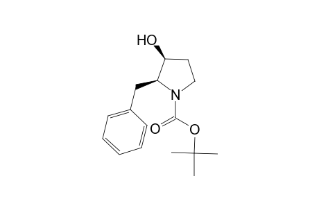 (2S,3S)-2-benzyl-3-hydroxy-pyrrolidine-1-carboxylic acid tert-butyl ester
