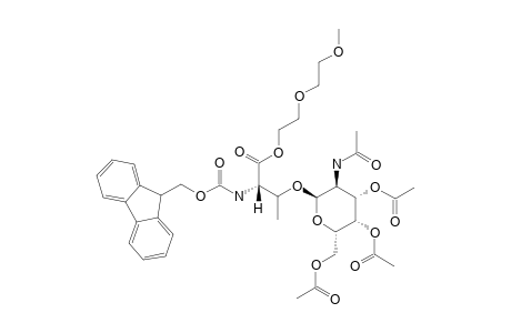 N-(FLUORENYLMETHYLOXYCARBONYL)-O-(2-ACETAMIDO-3,4,6-TRI-O-ACETYL-2-DEOXY-ALPHA-D-GALACTOPYRANOSYL)-L-THREONINE-(METHOXYETHOXY)-ETHYLESTER