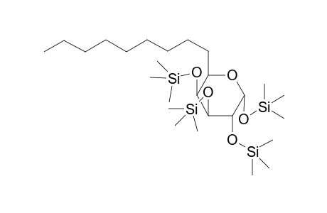 6-Deoxy-6-C-octyl-.alpha. / OR .beta./ -D-galactopyranose - as tetrakis(trimethylsilyl) ether