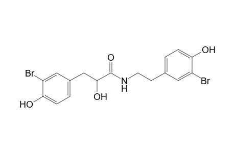 3-(3-bromanyl-4-oxidanyl-phenyl)-N-[2-(3-bromanyl-4-oxidanyl-phenyl)ethyl]-2-oxidanyl-propanamide