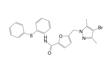 5-[(4-bromo-3,5-dimethyl-1H-pyrazol-1-yl)methyl]-N-[2-(phenylsulfanyl)phenyl]-2-furamide