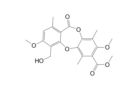 11H-Dibenzo[b,e][1,4]dioxepin-7-carboxylic acid, 4-(hydroxymethyl)-3,8-dimethoxy-1,6,9-trimethyl-11-oxo-, methyl ester