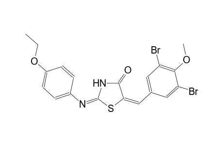 (2E,5E)-5-(3,5-dibromo-4-methoxybenzylidene)-2-[(4-ethoxyphenyl)imino]-1,3-thiazolidin-4-one
