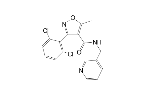 3-(2,6-dichlorophenyl)-5-methyl-N-(3-pyridinylmethyl)-4-isoxazolecarboxamide