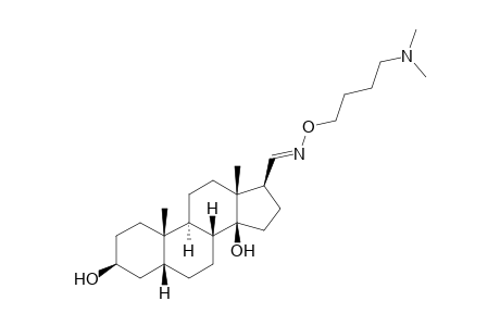 (3S,5R,8R,9S,10S,13R,14S,17S)-17-[(E)-4-(dimethylamino)butoxyiminomethyl]-10,13-dimethyl-1,2,3,4,5,6,7,8,9,11,12,15,16,17-tetradecahydrocyclopenta[a]phenanthrene-3,14-diol