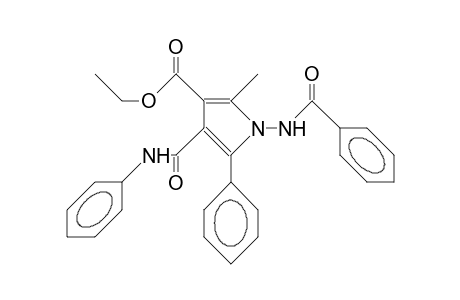 1-Benzoylamino-3-ethoxycarbonyl-2-methyl-5-phenyl-4-phenylcarbamoyl-pyrrole
