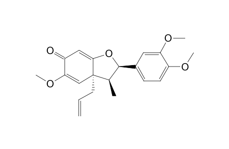 {(2R,3S,3aS)-2-(3',4'-Dimethoxyphenyl)-3,3a-dihydro-5-methoxy-3-methyl-3a-(2'-propenyl)-2-benzofuran-6(2H)-one