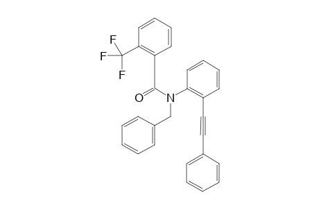 N-benzyl-N-(2-(phenylethynyl)phenyl)-2-(trifluoromethyl)benzamide