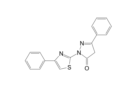 5-Phenyl-2-(4-phenyl-1,3-thiazol-2-yl)-2,4-dihydro-3H-pyrazol-3-one