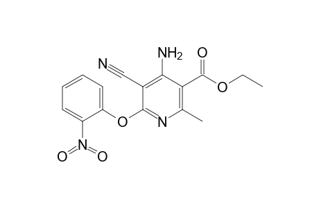 4-Amino-5-cyano-2-methyl-6-(2-nitrophenoxy)-nicotinic acid ethyl ester