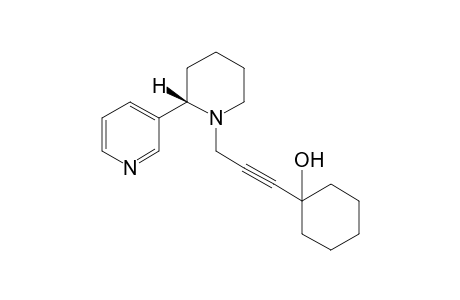 1-[3-[(2S)-2-(3-pyridinyl)-1-piperidinyl]prop-1-ynyl]-1-cyclohexanol