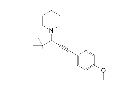 1-(1-(4-methoxyphenyl)-4,4-dimethylpent-1-yn-3-yl)piperidine