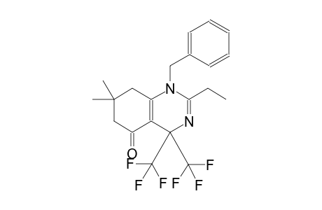 1-benzyl-2-ethyl-7,7-dimethyl-4,4-bis(trifluoromethyl)-4,6,7,8-tetrahydro-5(1H)-quinazolinone