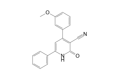 3-cyano-4-(3-methoxyphenyl)-6-phenyl-2(1H)-pyridone