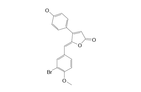 3''-BROMORUBROLIDE_F;5-(3-BROMO-4-METHOXYBENZYLIDENE)-4-(4-HYDROXYPHENYL)-FURAN-2-(5-H)-ONE
