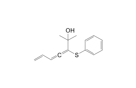2-Hydroxy-2-methyl-3-phenylsulfenyl-3,4,6-heptatriene