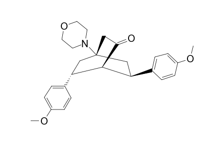 (6RS,7RS)-(+/-)-6,7-BIS-(4-METHOXYPHENYL)-4-MORPHOLINO-BICYClO-[2.2.2]-OCTAN-2-ONE