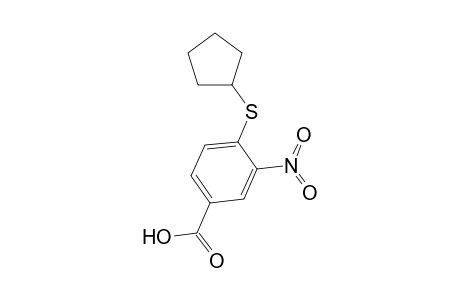 4-(cyclopentylsulfanyl)-3-nitrobenzoic acid