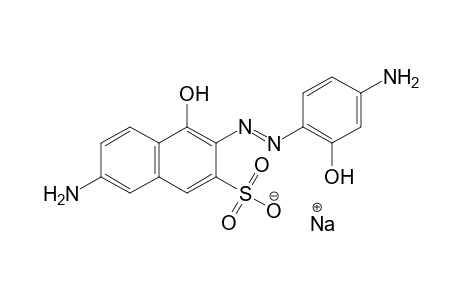 2-Naphthalenesulfonic acid, 7-amino-3-[(4-amino-2-hydroxyphenyl)azo]-4-hydroxy-, monosodium salt