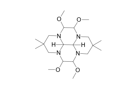 10b,10c-trans-4,5,9,10-tetramethoxy2,2,7,7-tetramethylperhydro-3a,5a,8a,10a-tetraazapyrene