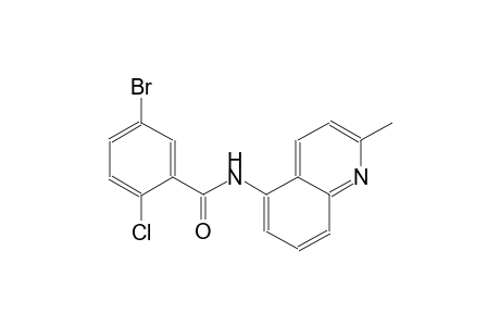 5-bromo-2-chloro-N-(2-methyl-5-quinolinyl)benzamide