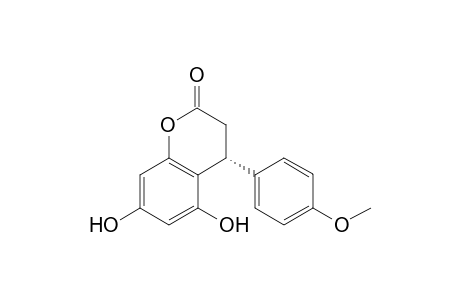 (4R)-5,7-Dihydroxy-4-(4-methoxyphenyl)chroman-2-one