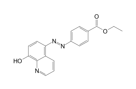p-[(8-hydroxy-5-quinolyl)azo]benzoic acid, ethyl ester