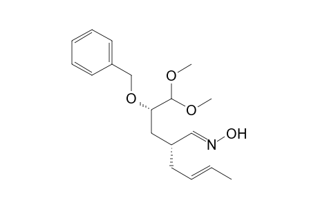 (E,1E,2R)-2-[(2S)-2-benzoxy-3,3-dimethoxy-propyl]hex-4-enal oxime