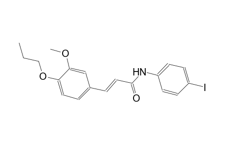 (2E)-N-(4-iodophenyl)-3-(3-methoxy-4-propoxyphenyl)-2-propenamide